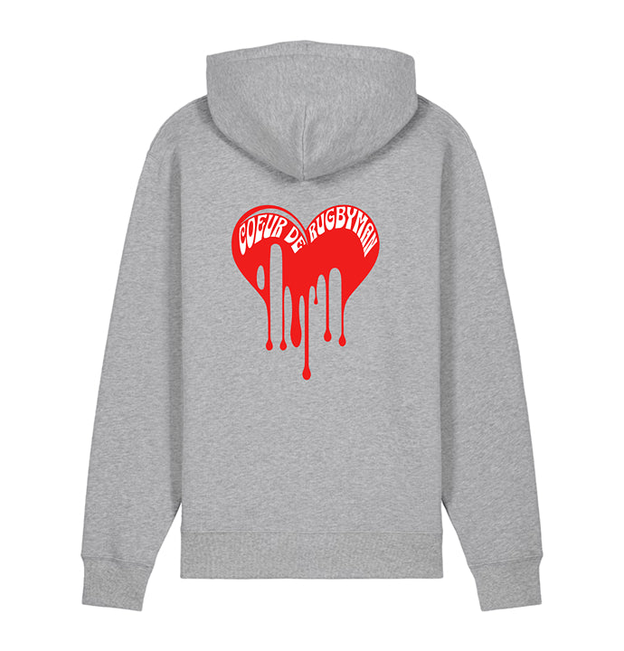 Hoodie Coeur de rugbyman
